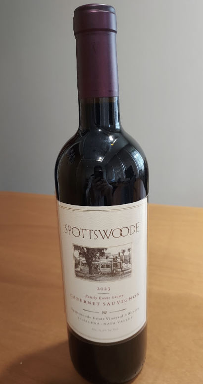 (image for) Spottswoode Estate Cabernet Sauvignon 2023 (WA 100) [WAS: $460++]
